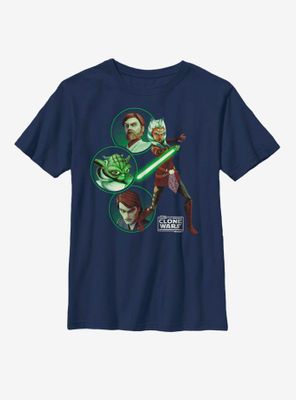 Star Wars: The Clone Wars Light Side Group Youth T-Shirt