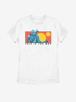 Star Wars The Mandalorian Sunset This Is Way Womens T-Shirt