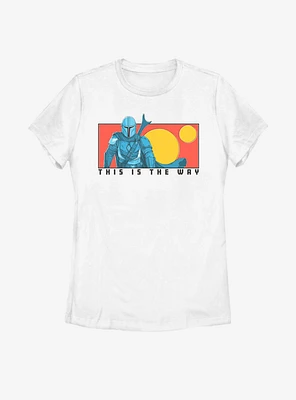 Star Wars The Mandalorian Sunset This Is Way Womens T-Shirt