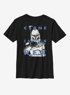 Star Wars: The Clone Wars Captain Rex Text Youth T-Shirt
