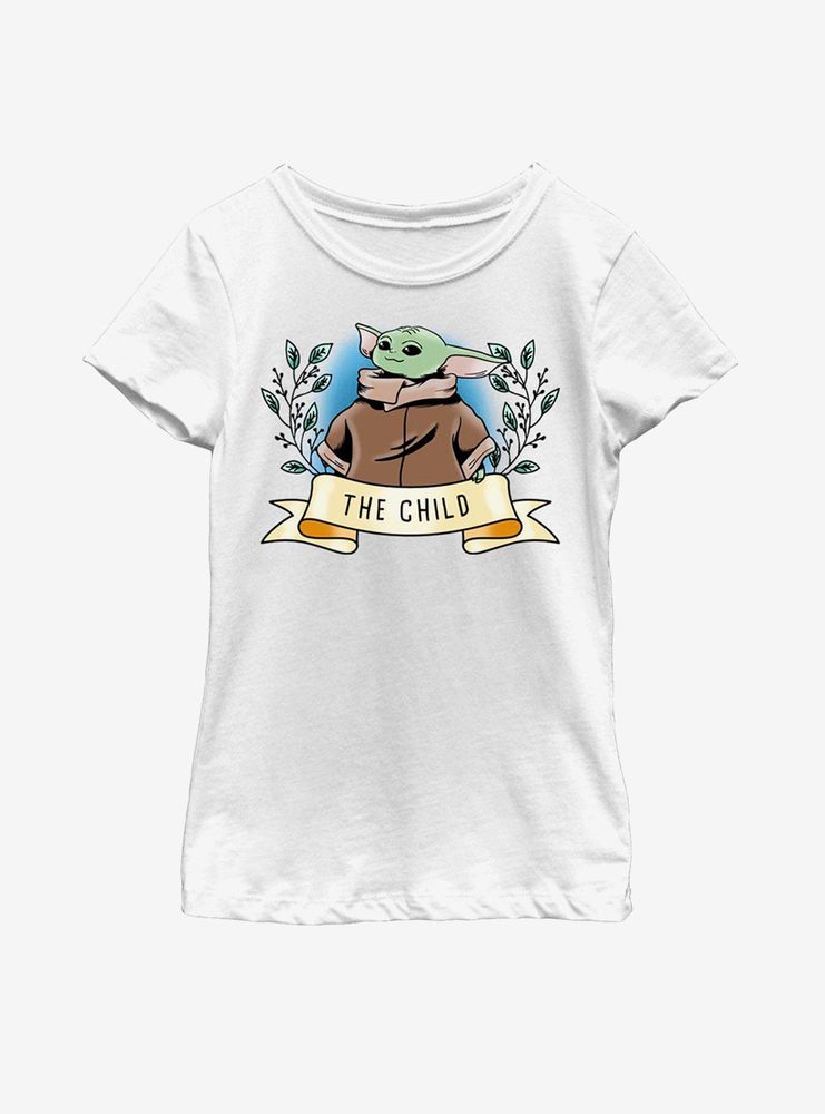 Star Wars The Mandalorian Child Banner Youth Girls T-Shirt