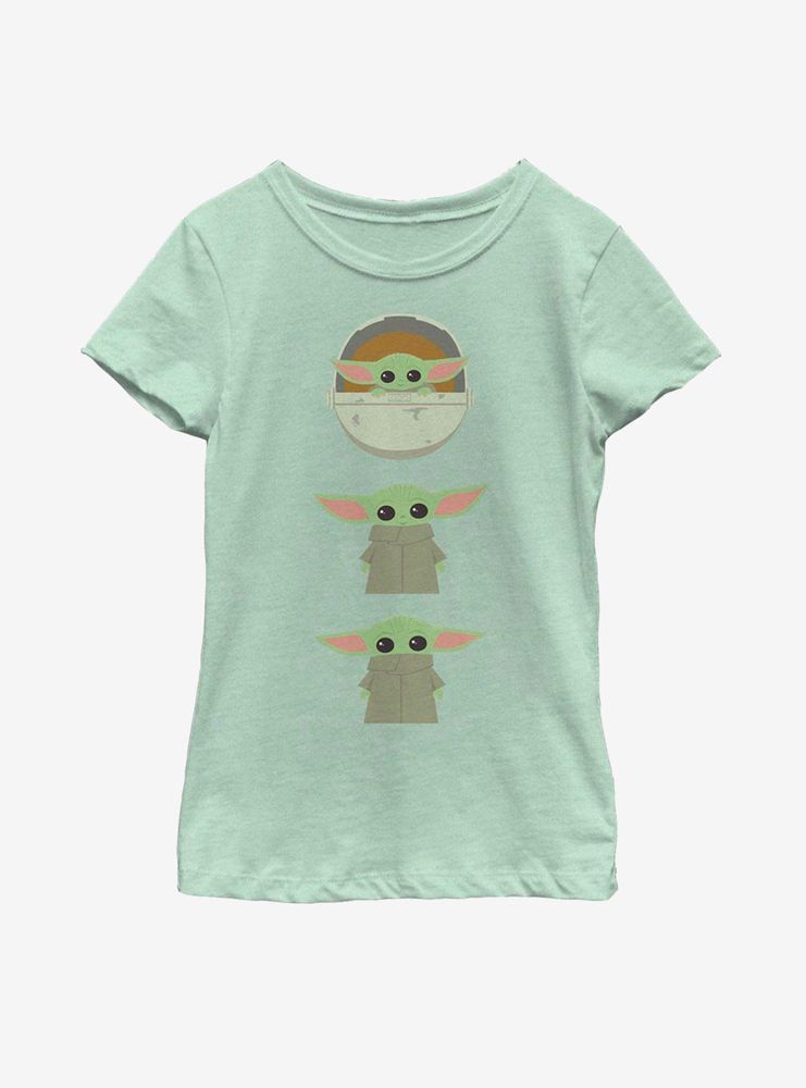 Star Wars The Mandalorian Child Stack Youth Girls T-Shirt