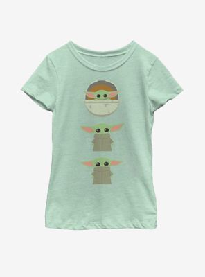 Star Wars The Mandalorian Child Stack Youth Girls T-Shirt