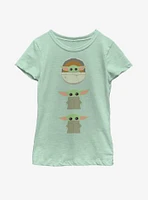 Star Wars The Mandalorian Child Stack Youth Girls T-Shirt