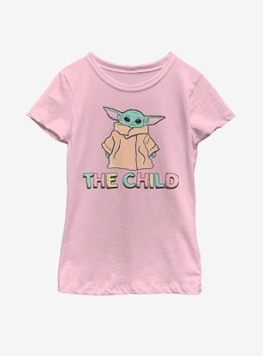 Star Wars The Mandalorian Child Pastel Youth Girls T-Shirt