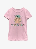 Star Wars The Mandalorian Child Pastel Youth Girls T-Shirt