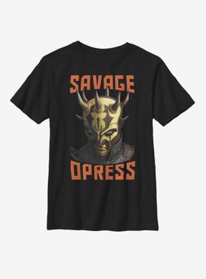 Star Wars: The Clone Wars Savage Face Youth T-Shirt