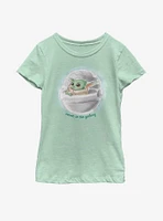 Star Wars The Mandalorian Child Inked Cute Youth Girls T-Shirt