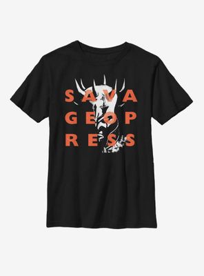 Star Wars: The Clone Wars Savage Opress Text Youth T-Shirt