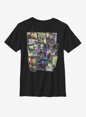 Star Wars: The Clone Wars Scattered Group Youth T-Shirt