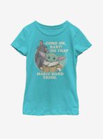 Star Wars The Mandalorian Child Magic Hand Thing Youth Girls T-Shirt