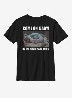 Star Wars The Mandalorian Child Magic Hand Thing Youth T-Shirt