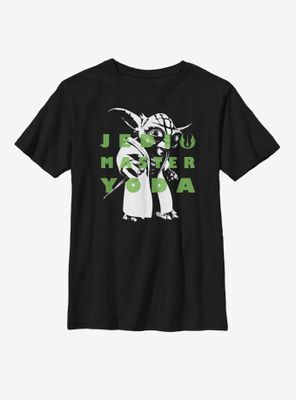 Star Wars: The Clone Wars Yoda Text Youth T-Shirt