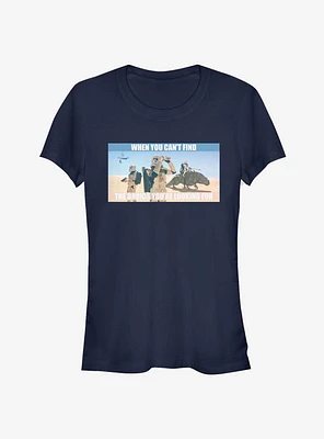 Star Wars Cant Find The Droids Girls T-Shirt