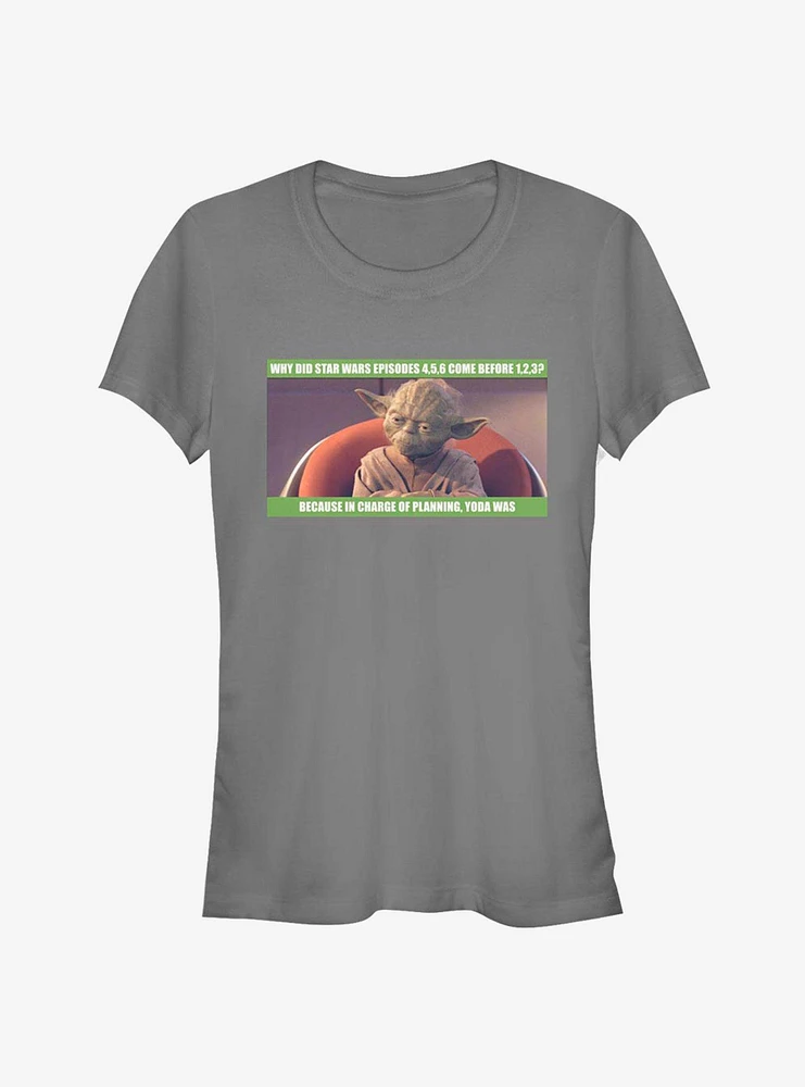 Star Wars Girls Yoda Of Planning T-Shirt