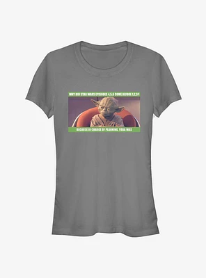 Star Wars Girls Yoda Of Planning T-Shirt