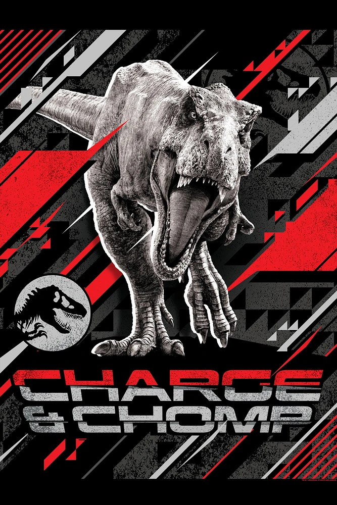 JURASSIC WORLD CHARGE AND CHOMP POSTER