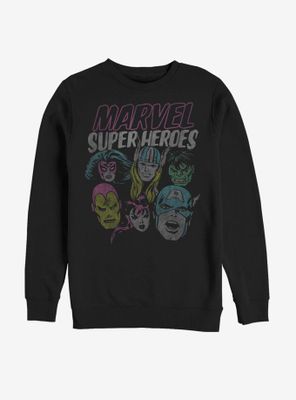 Marvel Avengers Super Heroes Distressed Sweatshirt