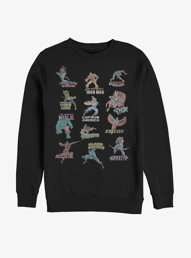 Marvel Avengers Character Titles Sweatshirt