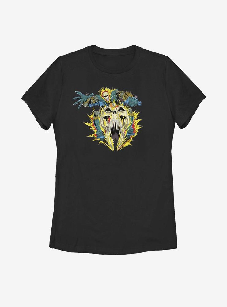 Marvel Ghost Rider Attack Womens T-Shirt