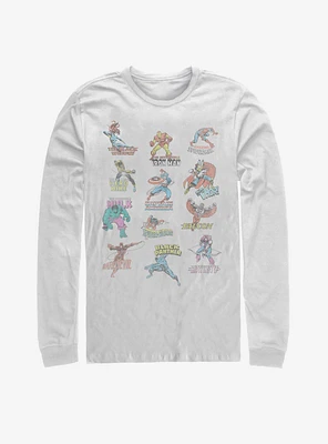 Marvel Avengers Character Titles Long-Sleeve T-Shirt