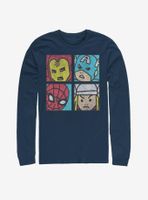 Marvel Avengers Pop Squares Long-Sleeve T-Shirt