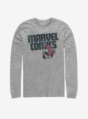 Marvel Spider-Man Comics Swing Long-Sleeve T-Shirt