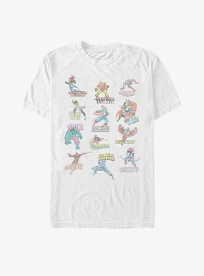 Marvel Avengers Character Titles T-Shirt