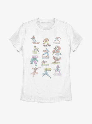 Marvel Avengers Character Titles Womens T-Shirt