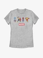 Marvel Avengers Pop Art Group Womens T-Shirt
