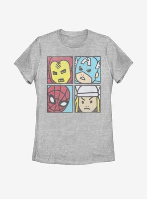 Marvel Avengers Pop Squares Womens T-Shirt