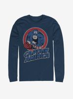 Marvel Captain America Vintage Long-Sleeve T-Shirt
