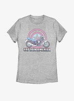 Marvel Captain America Motorcycle Womens T-Shirt