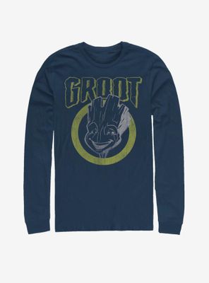 Marvel Guardians Of The Galaxy Grunge Groot Long-Sleeve T-Shirt