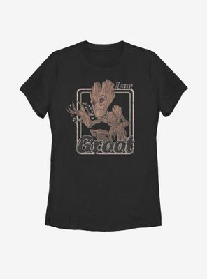 Marvel Guardians Of The Galaxy Vintage I Am Groot Womens T-Shirt