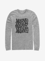 Marvel Stacked Blocks Logo Long-Sleeve T-Shirt