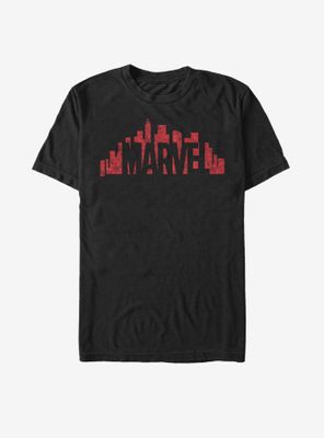 Marvel Skyline Logo T-Shirt