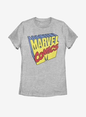 Marvel 3D Logo Womens T-Shirt