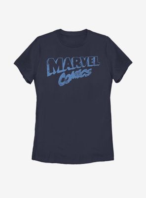 Marvel Distressed Logo Womens T-Shirt