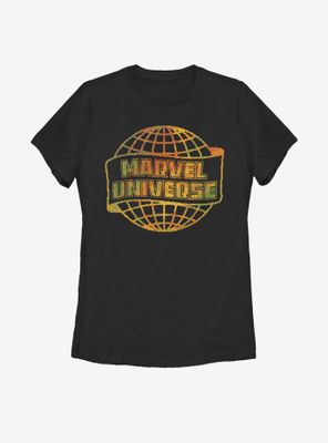 Marvel Universe Globe Logo Womens T-Shirt