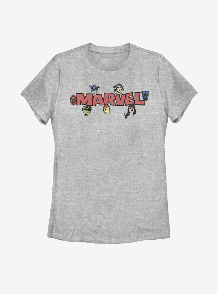 Marvel Vintage Character Logo Womens T-Shirt