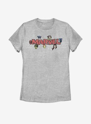 Marvel Vintage Character Logo Womens T-Shirt