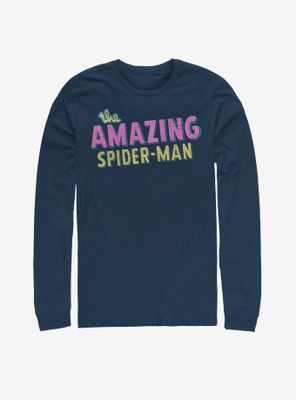 Marvel The Amazing Spider-Man Retro Logo Long-Sleeve T-Shirt
