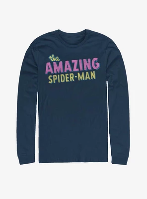 Marvel The Amazing Spider-Man Retro Logo Long-Sleeve T-Shirt