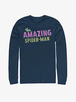 Marvel The Amazing Spider-Man Retro Logo Long-Sleeve T-Shirt