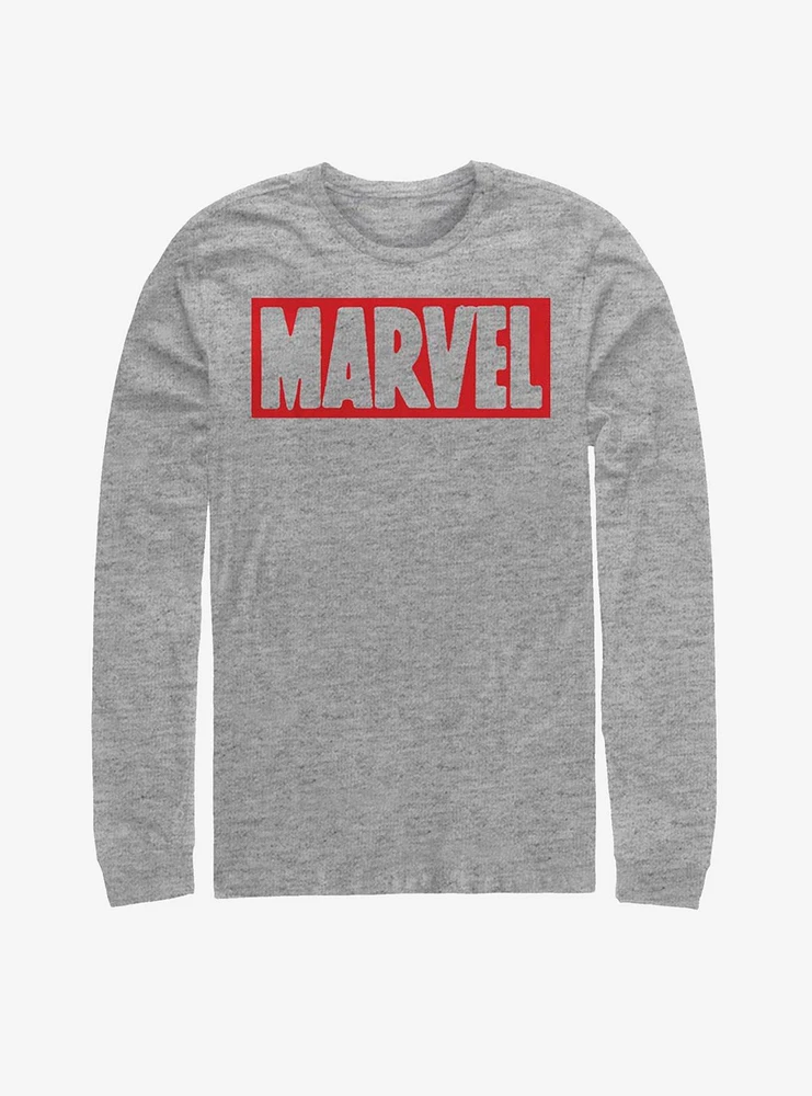 Marvel Brick Logo Classic Long-Sleeve T-Shirt