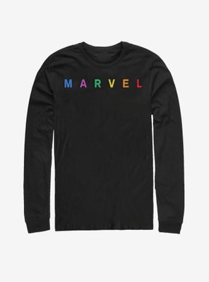Marvel Bold Color Logo Long-Sleeve T-Shirt