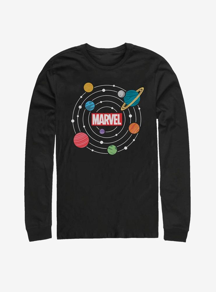 Marvel Solar System Logo Long-Sleeve T-Shirt