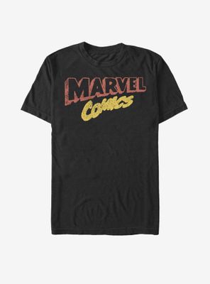 Marvel Retro Fuzzy Logo T-Shirt