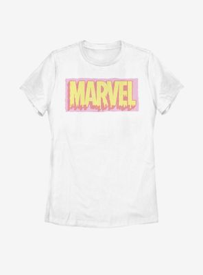 Marvel Logo Drip Womens T-Shirt